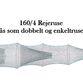 Enkelt rejeruse 160/4, på 4 rustfri stålbøjler, grønt nylon net 210d/9